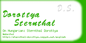 dorottya sternthal business card